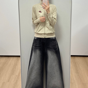 나이키 버건디 자수로고 오레곤 베이지 바람막이 자켓 이미지