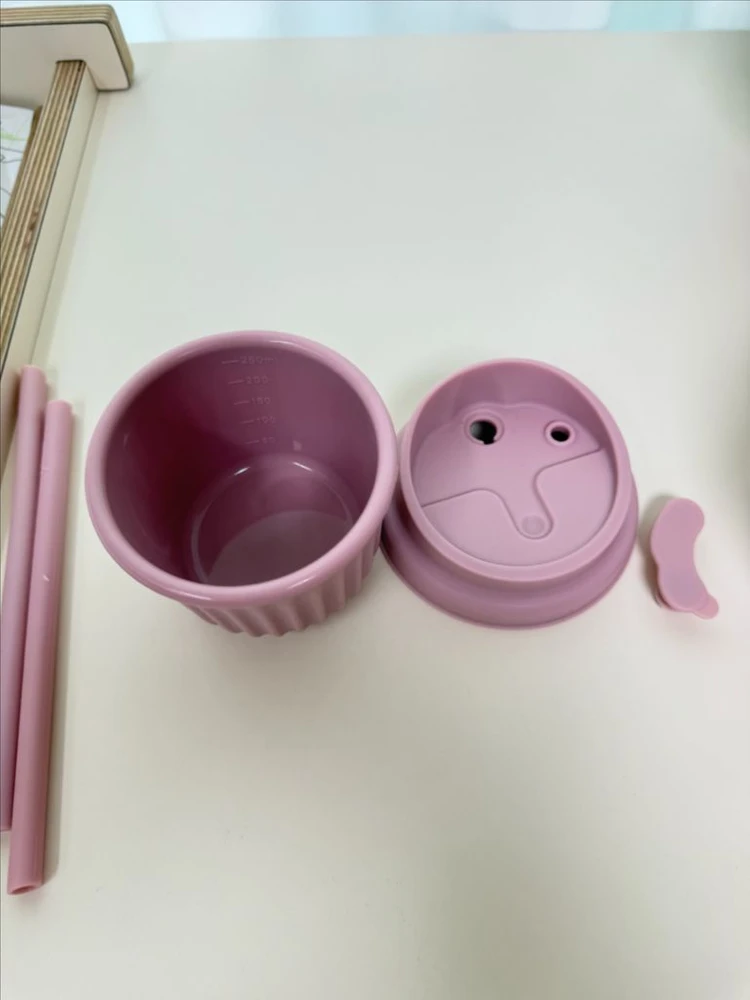 마미스테이블 아기빨대컵 실리콘 컵세트 이미지