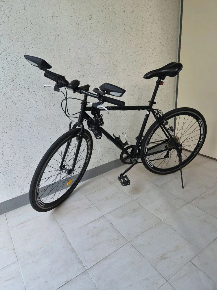 삼천리 700C XEO 7 하이브리드 자전거 블랙 이미지