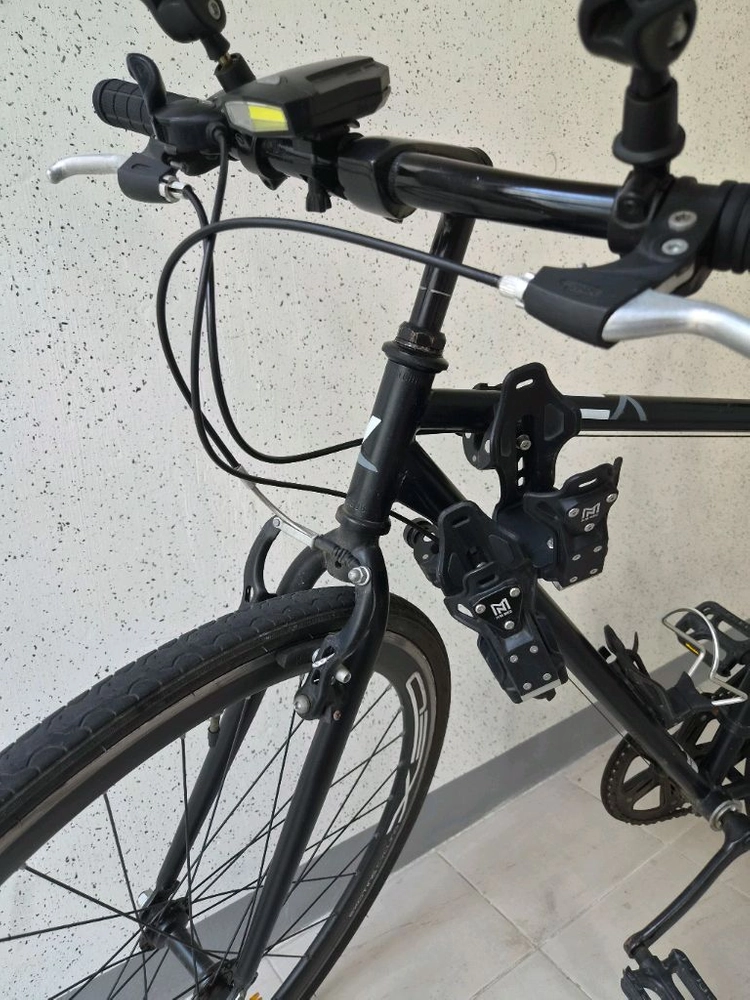 삼천리 700C XEO 7 하이브리드 자전거 블랙 이미지