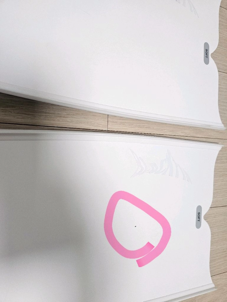 더블케이 프리다이빙 카본 숏핀 화이트 3호(풀장1회착용) 이미지