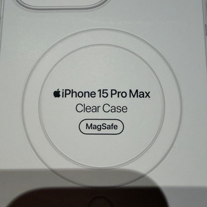 새상품급 애플 아이폰 15 프로 멕스 정품 magsafe 투명 케이스 이미지