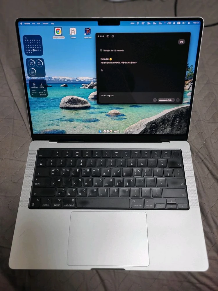 205 만원 - 맥북프로 M1-MAX칩 32G Ram/SSD 512GB 14인치 A2442 이미지