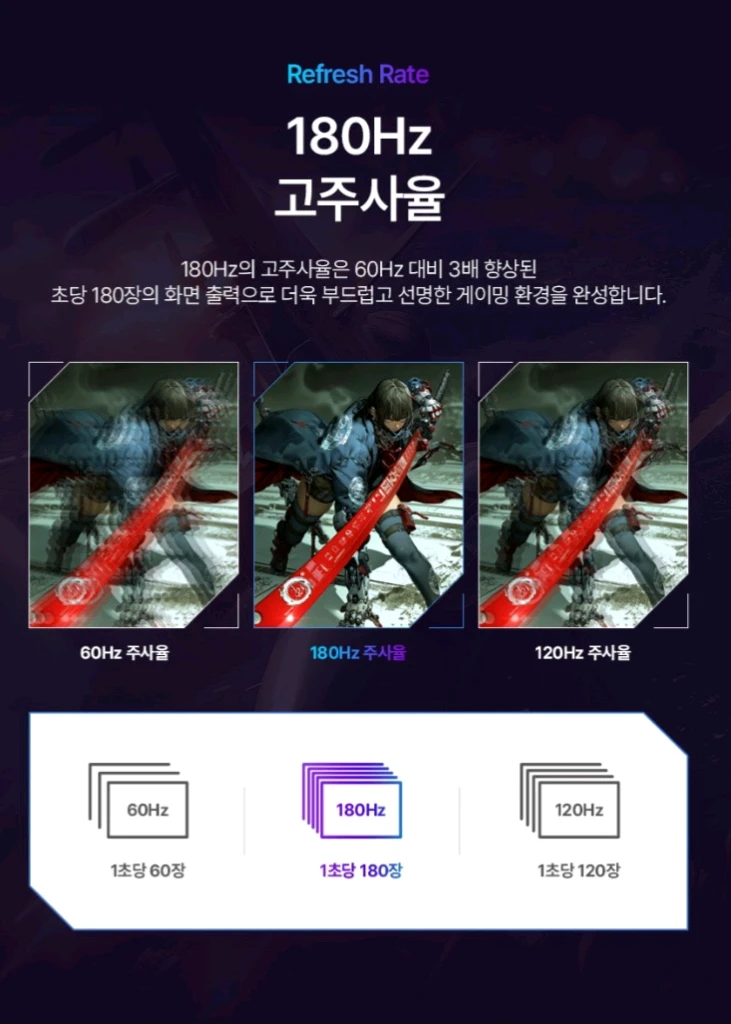(미개봉) 레노버 27인치 QHD 180Hz IPS 게이밍모니터 이미지