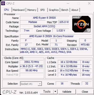 AMD 라이젠9 3950X 게이밍 CPU 무료배송 이미지