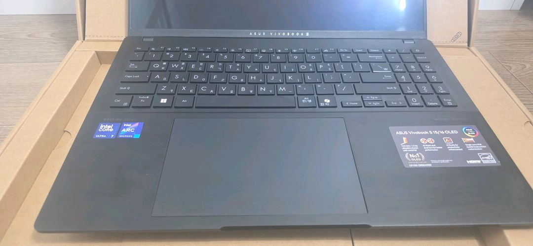 Asus 비보북 OLED 울트라7 1TB 노트북 풀박스(보증O)사무용 이미지