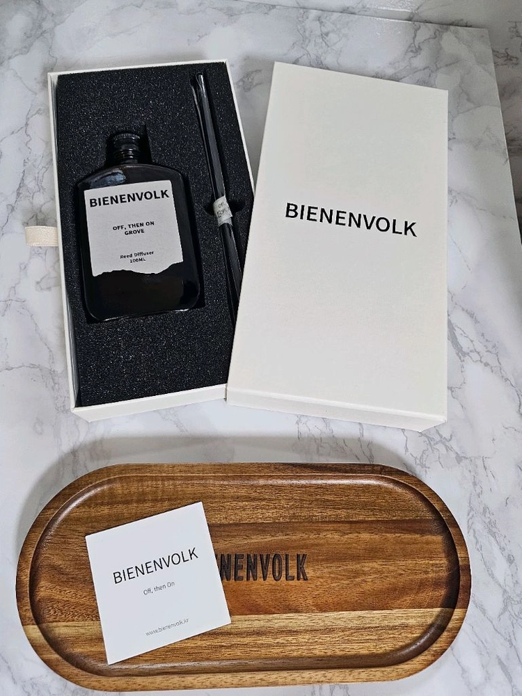 새상품-비넨폴크 그로브 디퓨저 100ML+ off Tray (우드트레이) 세트 이미지