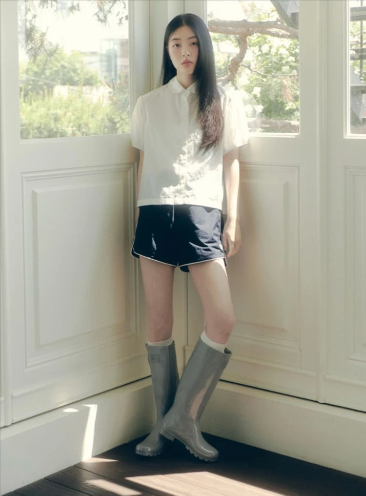 새상품)택포)락피쉬웨더웨어 레인부츠/라이트그레이 이미지