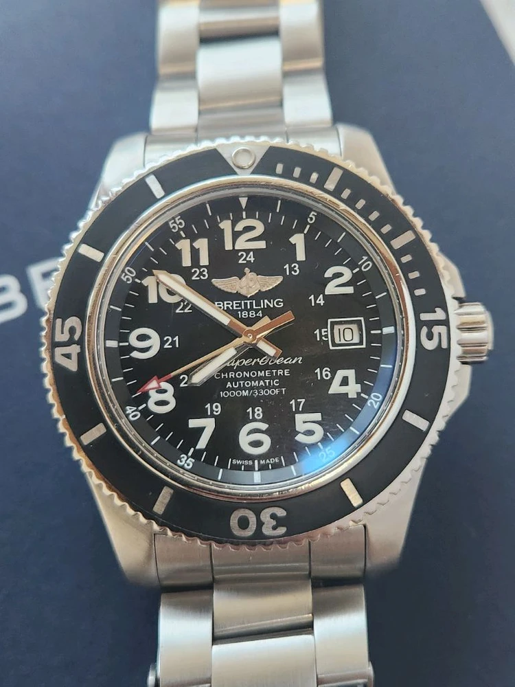 브라이틀링 오토매틱 슈퍼오션2 블랙 44mm - 안심되는 중고거래