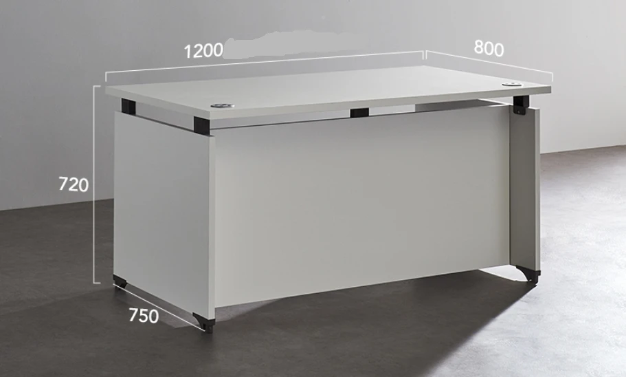 TS퍼니처 책상 1200x800 화이트 (사무실 책상, 학생용 책상) 이미지