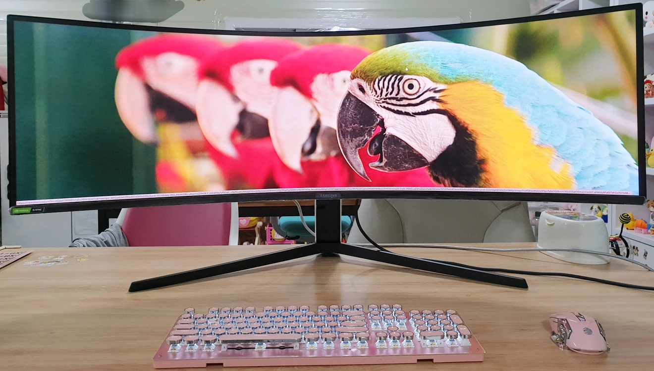 삼성 오디세이 G9 49인치 5K 최고급 게이밍 모니터 5,120 x 1,440 DQHD 240Hz 이미지