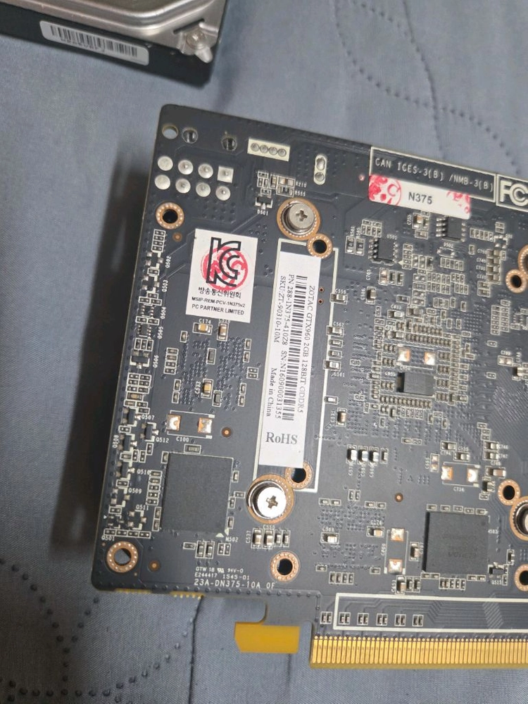 zotac gtx960 그래픽카드 이미지