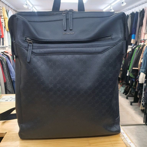 정품 빈폴(BEANPOLE) 남성 스퀘어 가죽 백팩 / 노트북 비즈니스 가방 이미지