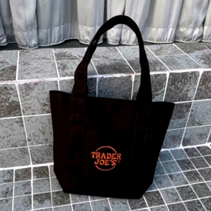 트레이더조 미니 에코백 캔버스 숄더백 TRADER JOES<할로윈블랙> 이미지