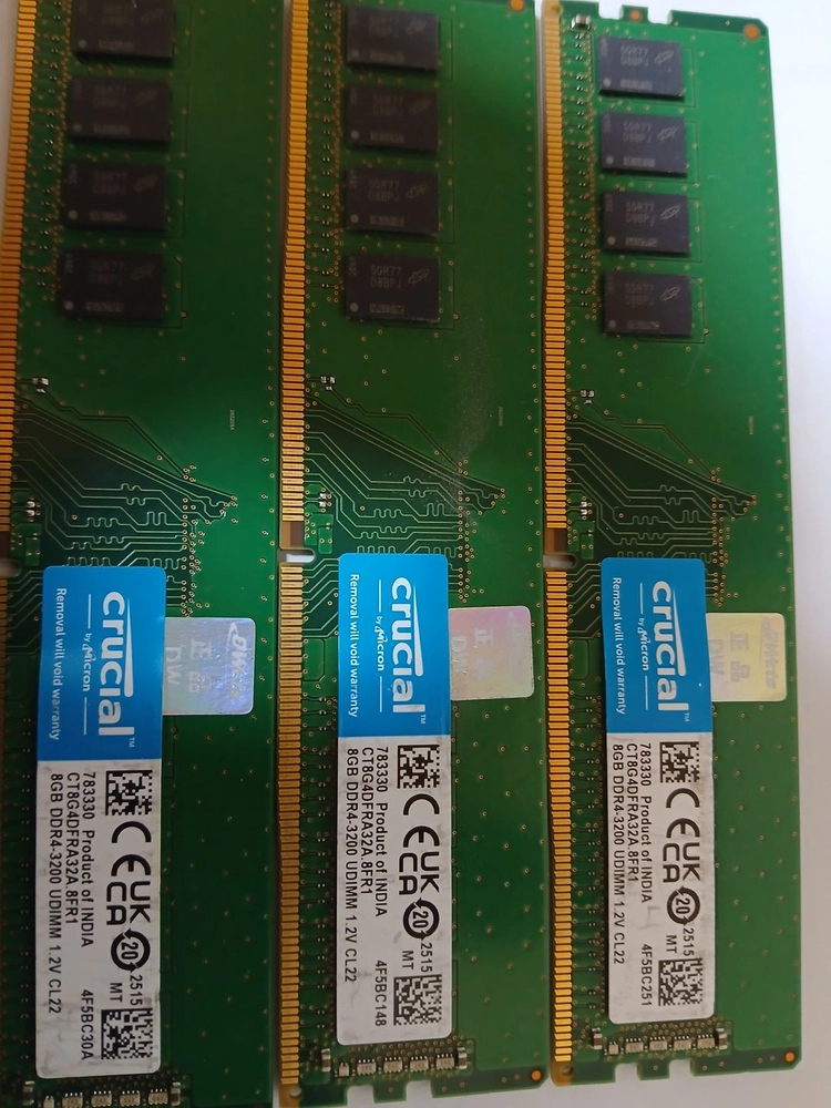 DDR4 메모리 8GB 2개 세트 이미지