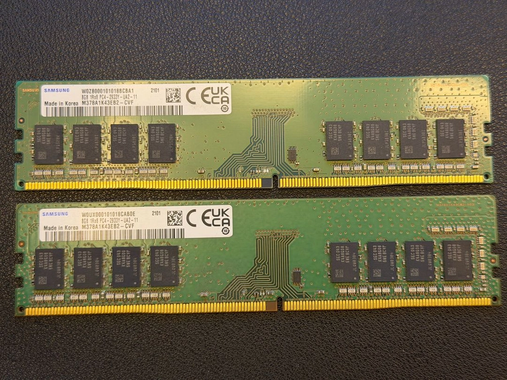DDR4 8GB 메모리 2개 세트 PC4-2933Y 이미지