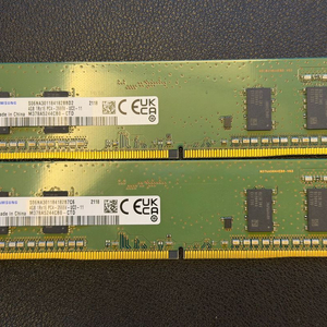 DDR4 4GB 메모리 2개 세트 PC4-2666V 이미지