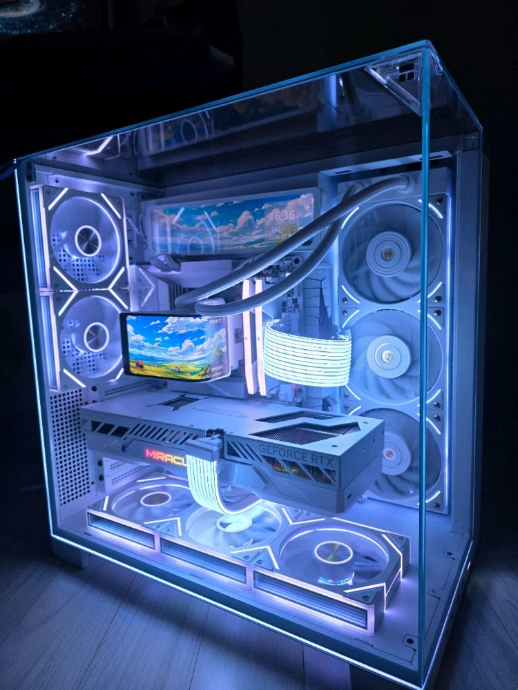 라이젠9 9950X3D RTX5080 화이트 고급튜닝PC 팝니다 이미지