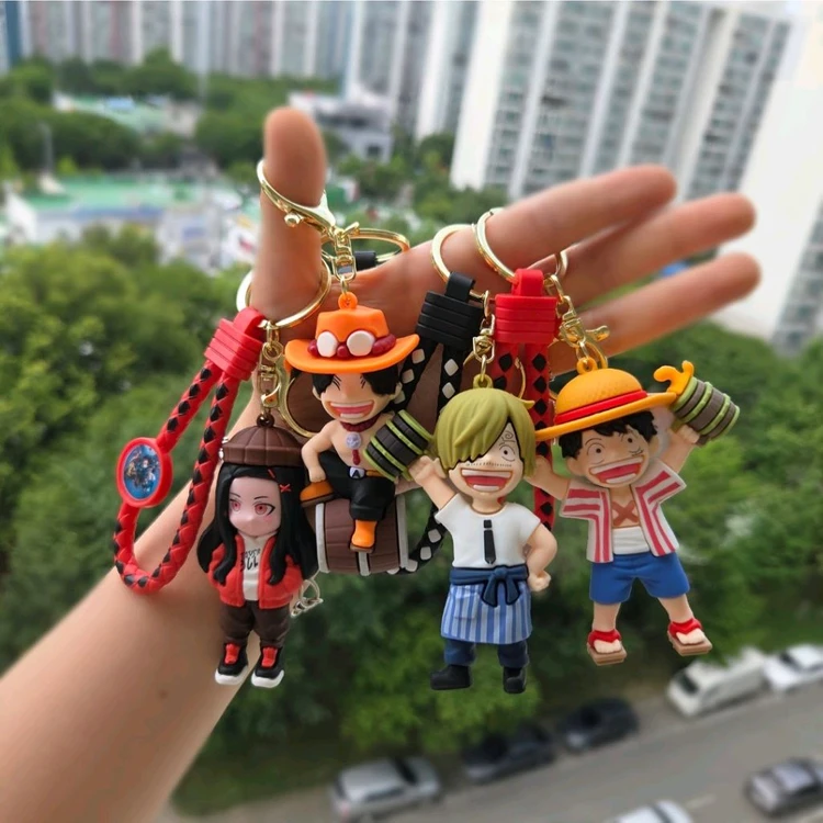 원피스 키링 귀멸의칼날 키링 키홀더 피규어 새상품 무배 이미지