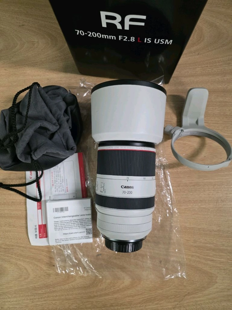 캐논rf70-200 f2.8 알아빠백통 민트급렌즈판매합니다 교환가능 이미지