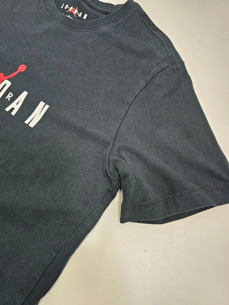 NIKE 22SS 조던 에어 스트레치 반팔 티셔츠 / 남 L 블랙 이미지