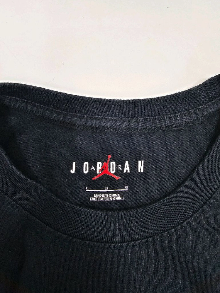 NIKE 22SS 조던 에어 스트레치 반팔 티셔츠 / 남 L 블랙 이미지