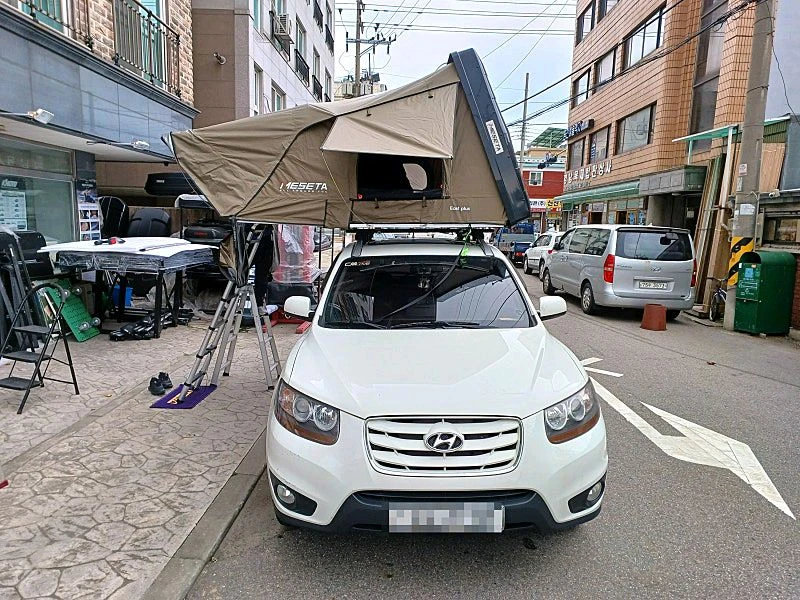 자동차검사 규제 풀림,아베나키 메세타 힐랜더 트랩오버랜드 루프탑텐트 어넥스 가로바 새제품 장착 이미지