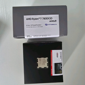 AMD 라이젠7-5세대 7800X3D (라파엘) (멀티팩 정품)미개봉 새제품 이미지