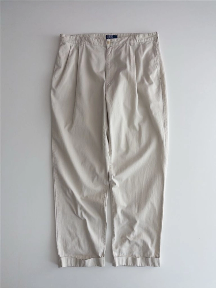 폴로 랄프로렌 90s 투턱 치노 팬츠 40/32 이미지