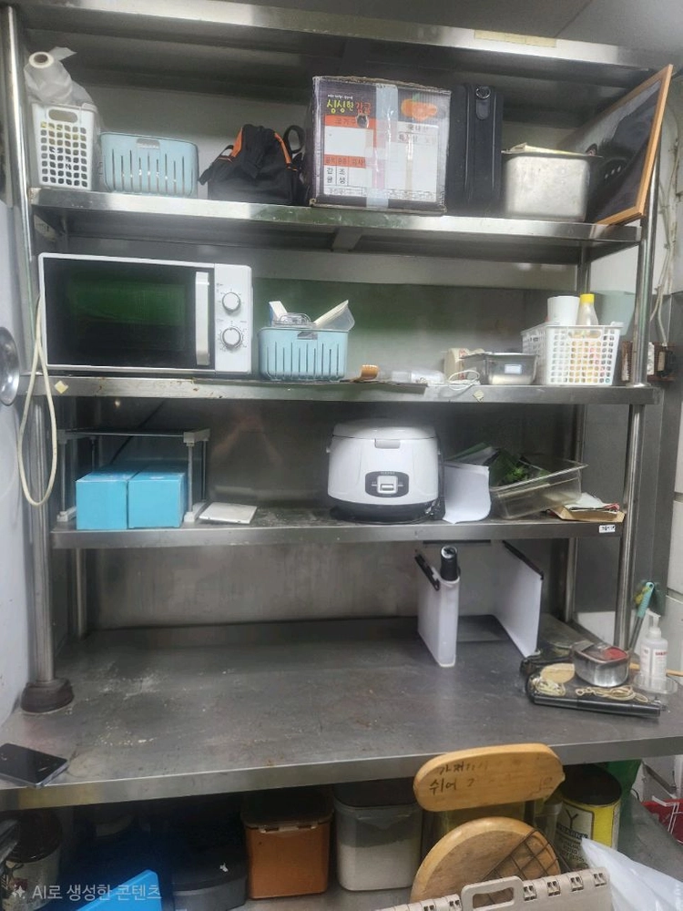 1500스텐작업대+1500스텐선반2개 이미지