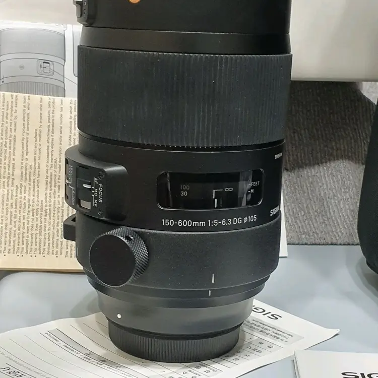 캐논용 시그마 S 150-600mm 망원줌렌즈 이미지