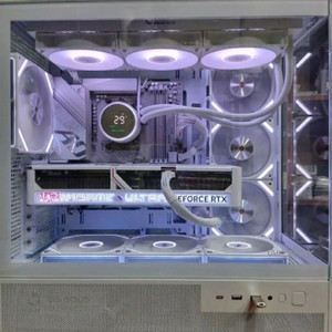 9800X3D & RTX5070TI 게이밍 컴퓨터 화이트 감성 고성능 이미지