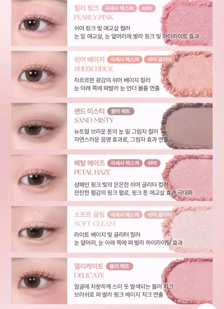 웨이크메이크 핑크레디백.립.섀도우 풀세트1 미개봉새것 이미지