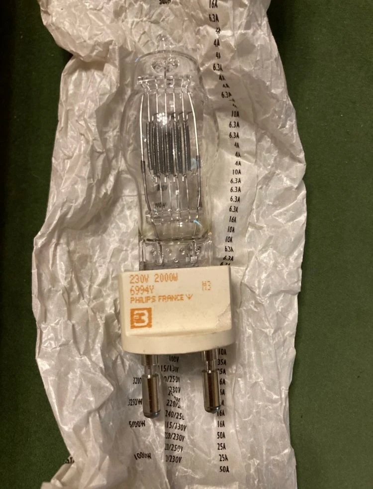 필립스 브로드웨이 2000W 230V 6994Y 텅스텐 램프 이미지