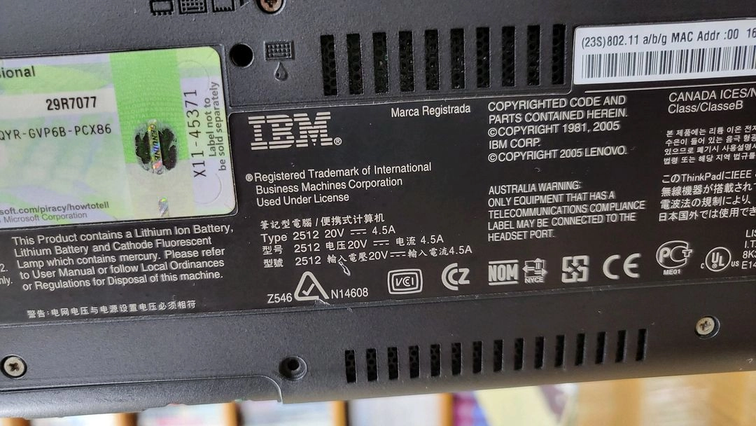 IBM 올드노트북 Z60t - 안심되는 중고거래