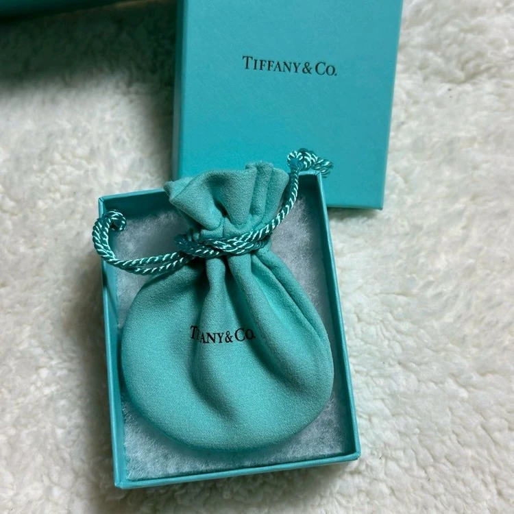 티파니앤코 더블하트 실버목걸이(레드) 이미지