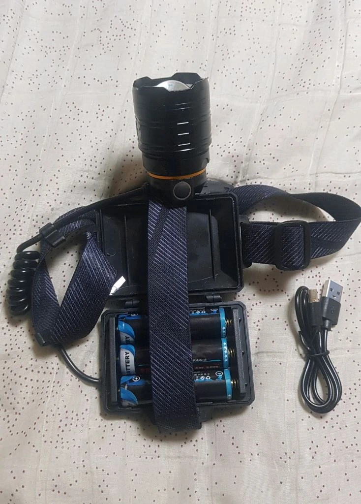 가장밝은 XHP360,헤드랜턴.손전등,후레쉬,해루질. 이미지
