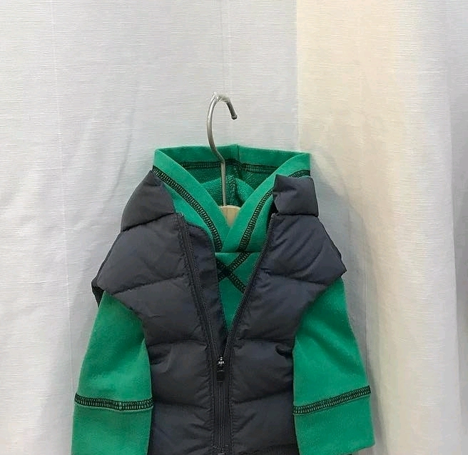 강아지옷 스티치 후드티셔츠 반려견 의류 댕댕이 (그린/브라운 XL 2XL) 이미지