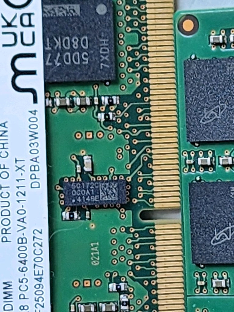 노트북 메모리 DDR5 16GB+16GB 2개 세트 이미지