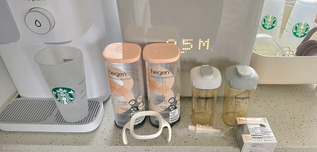 정품_헤겐 330ml 대용량 물병 가벼운 PPSU 드링킹컵 이미지