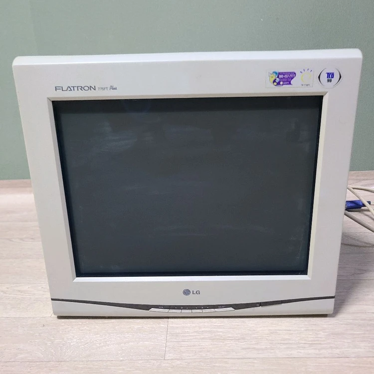 레트로 빈티지 crt 모니터 이미지