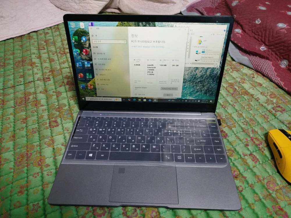N4000 CPU 4GB RAM 64gb eMMC 256gb nvme전주시 이미지