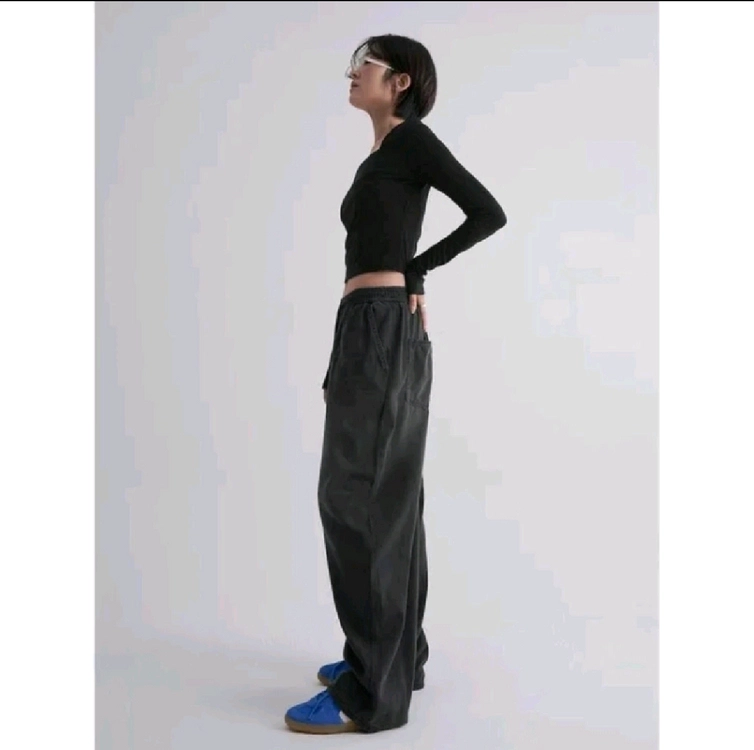 에잇세컨즈 여성 밴딩 벌룬핏 와이드 팬츠 바지 이미지