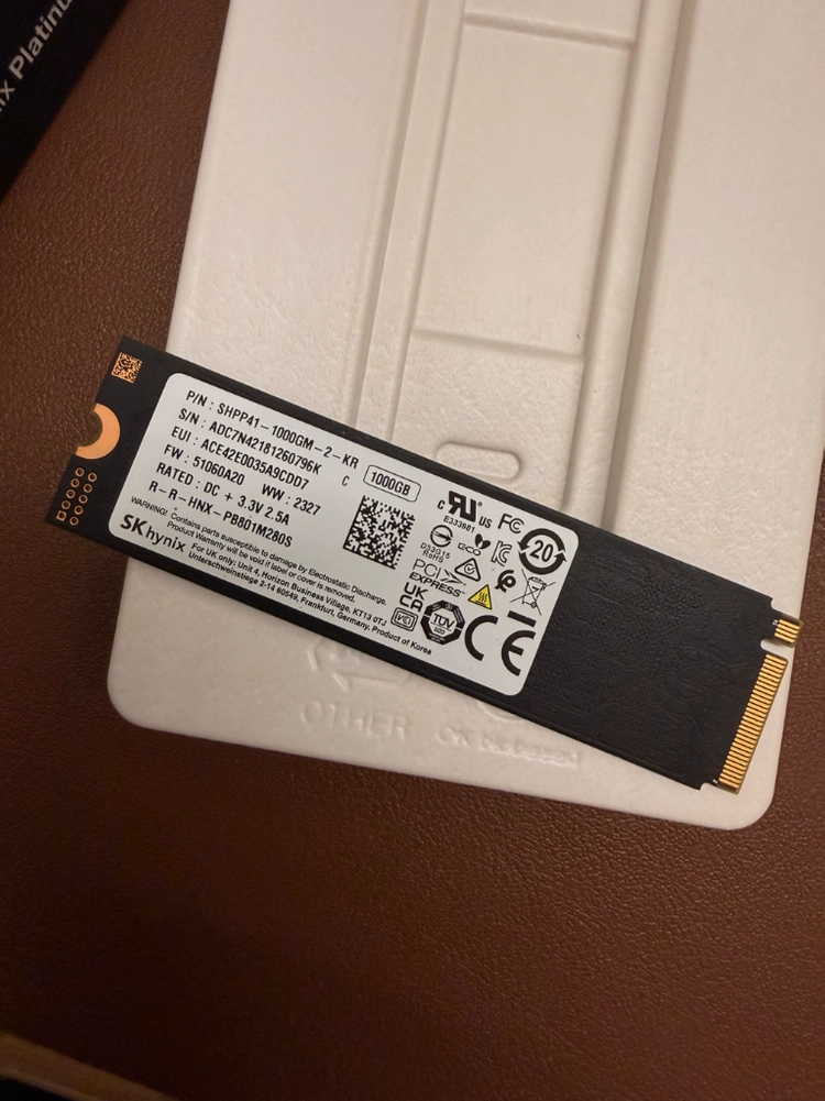 Sk 하이닉스 platinum p41 1TB 국내정품 이미지