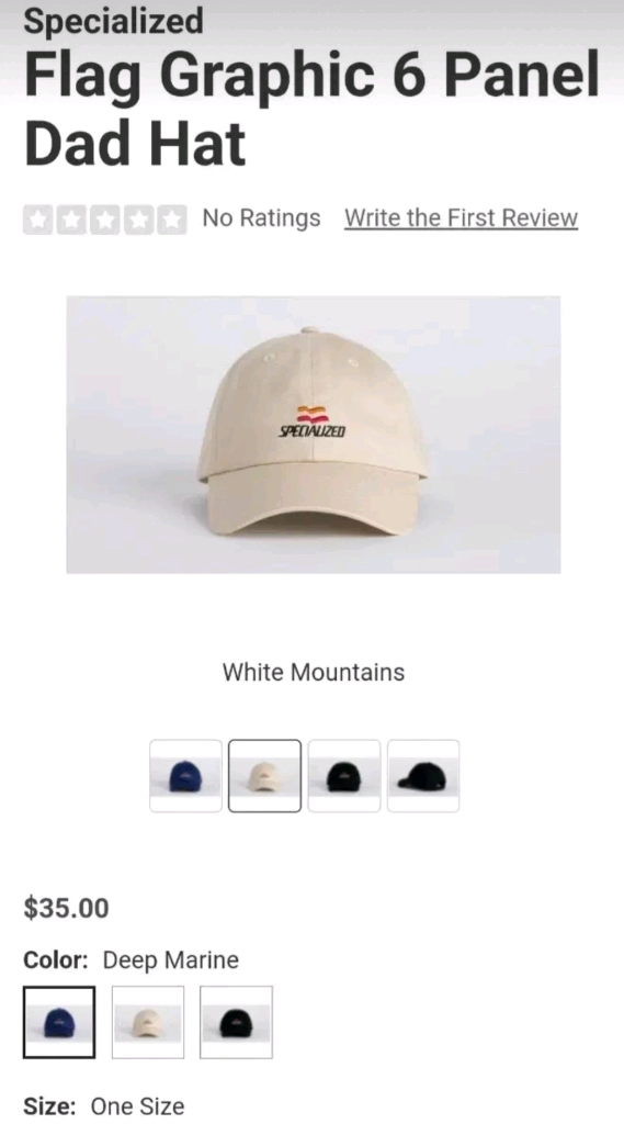 스페셜라이즈드 정품 자전거 볼캡 라이딩 모자 새제품 이미지