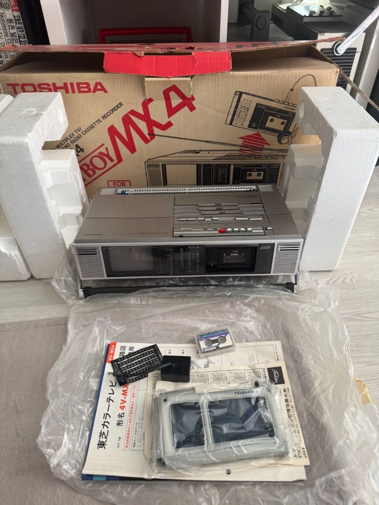 희귀 마이크로 카세트 컬러TV Toshiba Cityboy MX4 (모델명 4V-MX4) 이미지