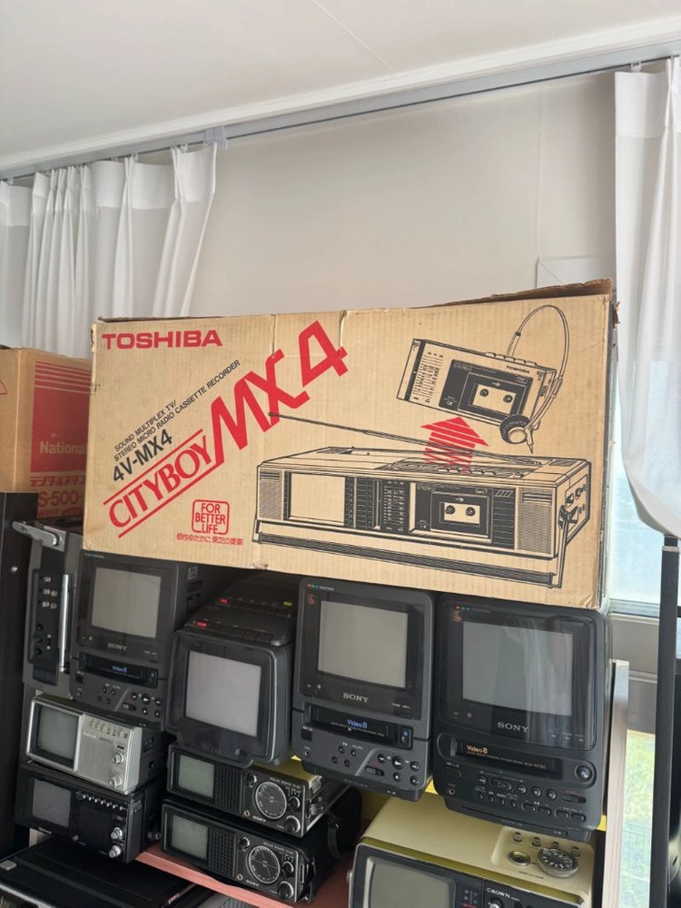 희귀 마이크로 카세트 컬러TV Toshiba Cityboy MX4 (모델명 4V-MX4) 이미지