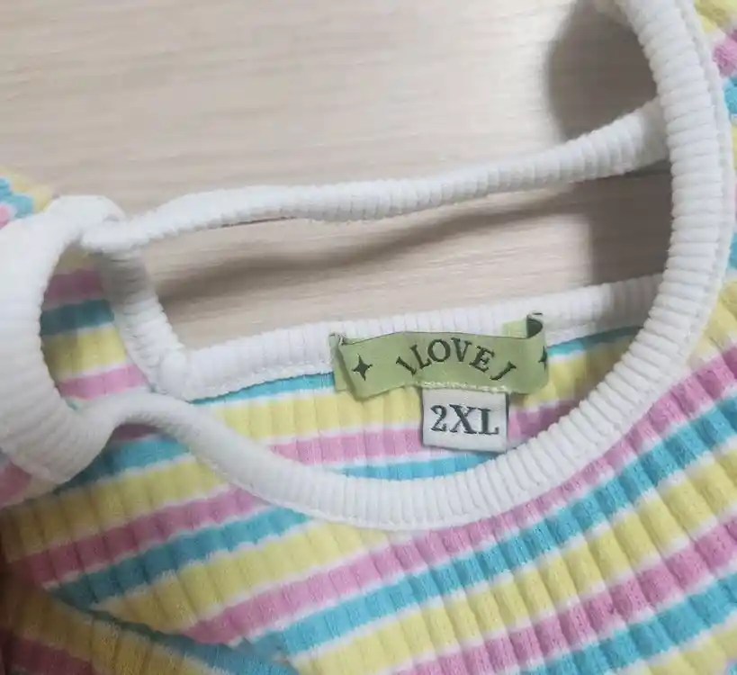 아이러브제이 스트라이프 티셔츠 2XL 이미지