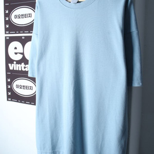 (L-2XL) 제멋 반팔 티셔츠 빅사이즈 연블루 무지 이미지