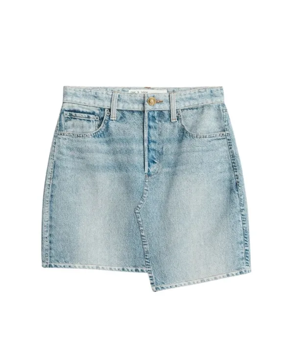랙앤본 rag & bone 언밸런스 데님 미니 스커트 27 사이즈 새상품 이미지